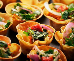 asian wonton cups